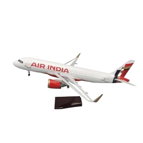 Metallflugzeugmodell Druckguss 47 cm Für Modell Indien A320Neo Flugzeug Spielzeug Mit Basis Display Flugzeug Flugzeug Spielzeug Sammlung Dekoration Sammeln Oder Verschenken(No Light) von YLQERZ