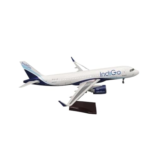 Metallflugzeugmodell Druckguss 47 cm Großes Spielzeug-Modellflugzeug Für A320 Indigo-Flugzeugmodelle Druckguss-Flugzeuge Sammlungsspielzeug Sammeln Oder Verschenken(No lamp) von YLQERZ