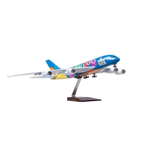 Metallflugzeugmodell Druckguss 47 cm Maßstab 1:160 Für Airbus A380 Dubai Flugzeugmodell Druckgussmaschine Souvenir Dekoration Gesammelte Flugzeuge Sammeln Oder Verschenken(No lamp) von YLQERZ