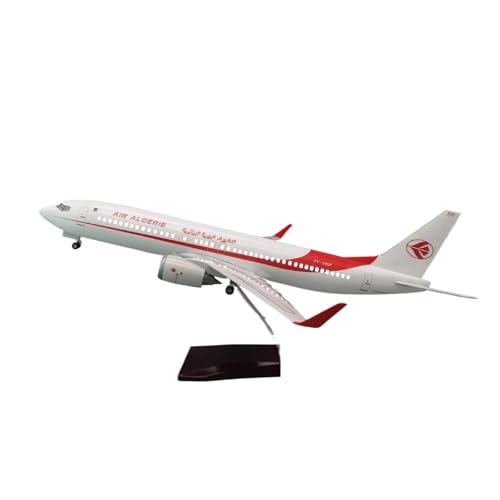 Metallflugzeugmodell Druckguss 47CM Für Flugzeug Große B737-800 Modell Algerie Modell Flugzeug Harz Flugzeug Modell Gesammelt Luftfahrt Zusammengebautes Sammeln Oder Verschenken(No Light) von YLQERZ