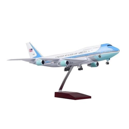 Metallflugzeugmodell Druckguss Für B747 Force One Flugzeug Modell Flugzeug Harz Sammlung Flugzeug W Licht Und Rad Für Sammlung Display Sammlerstück Sammeln Oder Verschenken(No lamp) von YLQERZ