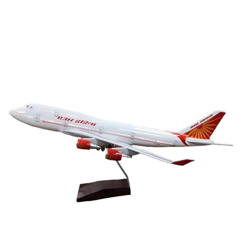 Metallflugzeugmodell Druckguss Maßstab 1:150 Für B747 Flugzeugmodell Indien Druckgussharz Flugzeugdekoration Statische Anzeige Flugzeugmodell Hobbymodell Sammeln Oder Verschenken(with Light) von YLQERZ