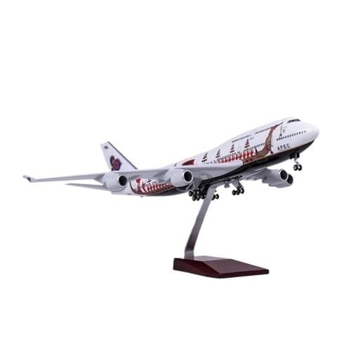 Metallflugzeugmodell Druckguss Maßstab 1:150 Für Boeing 747 Flugzeugmodell Thai Dragon Boat Flugzeug Harz Flugzeug Modell Sammlung Display Statische Sammeln Oder Verschenken(No Light) von YLQERZ