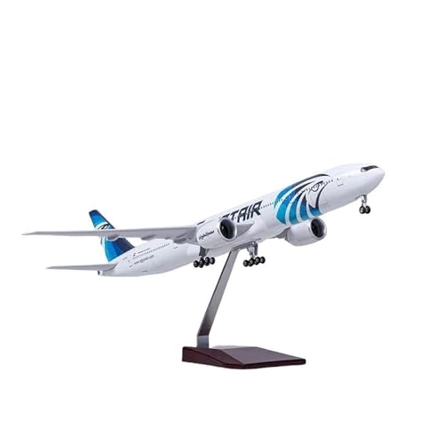 Metallflugzeugmodell Druckguss Maßstab 1:157 Für Flugzeuge B777 Egypt Modell Mit Licht Und Rad Druckgussharz Flugzeugsammlung Display Sammeln Oder Verschenken(No lamp) von YLQERZ