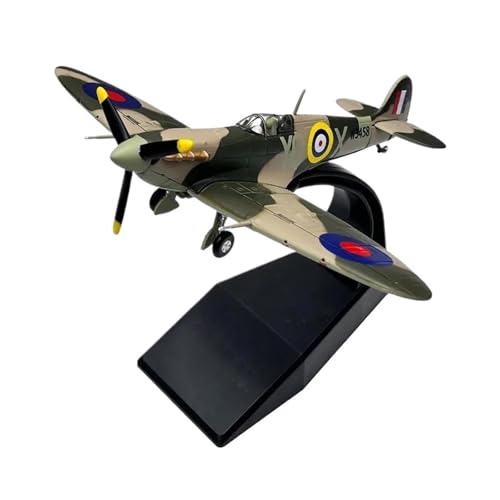 Metallflugzeugmodell Druckguss Maßstab 1:72 Für Britisches Spitfire-Kampfflugzeug Druckguss-Metallflugzeug Flugzeug-Ornament-Modell Statisches Display Sammeln Oder Verschenken von YLQERZ