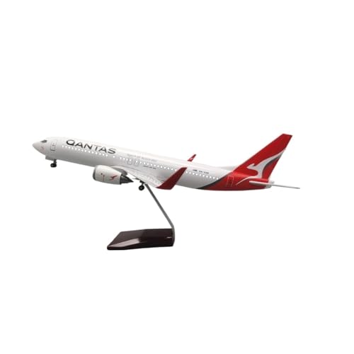 Metallflugzeugmodell Druckguss Maßstab 1:85 Für B737-800 Qantas Flugzeugmodell Miniaturflugzeug Mit Fahrwerk Sammlung Display Klassisches Modell Sammeln Oder Verschenken(No Light) von YLQERZ