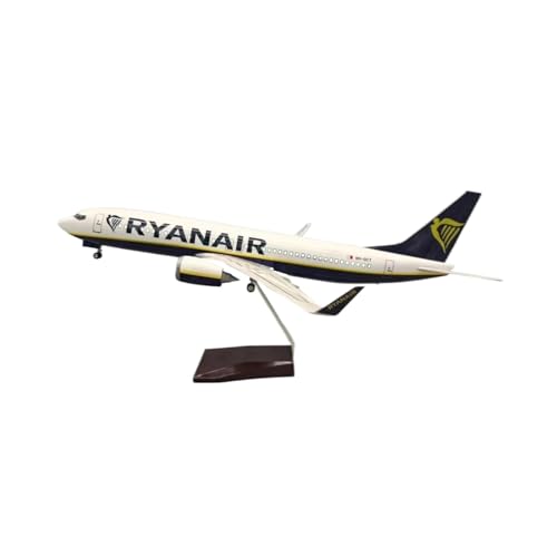 Metallflugzeugmodell Druckguss Maßstab 1:85 für Ryanair Irland B737-800 Druckguss-Harzflugzeugsammlung, Ausstellungsmodell, klassisches Flugzeugmodell Sammeln Oder Verschenken von YLQERZ