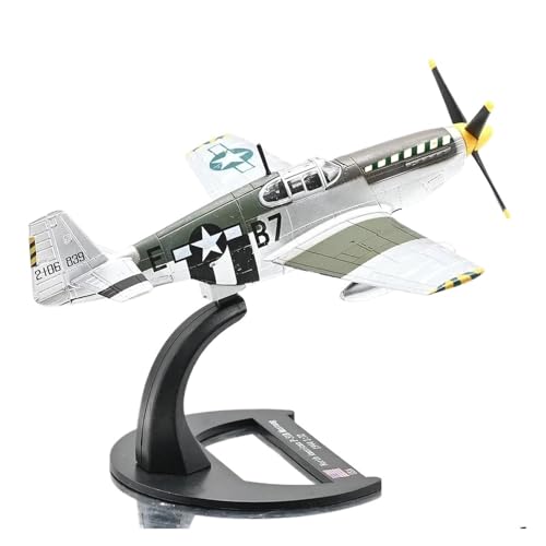 YLQERZ Metallflugzeugmodell 1/72 Für P51B Mustang 1944 Fertig Legierung Rumpf Ideal Militärischen Kampf Flugzeug Modell Desktop Modelle Sammeln Oder Verschenken von YLQERZ