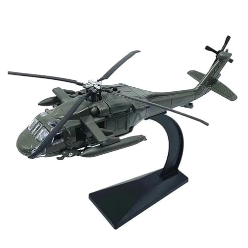 YLQERZ Metallflugzeugmodell Diecast 1/72 Maßstab Für UH-60 Black Hawk Hubschrauber Flugzeug Modell Sammlung Dekoration Display Sammeln Oder Verschenken von YLQERZ