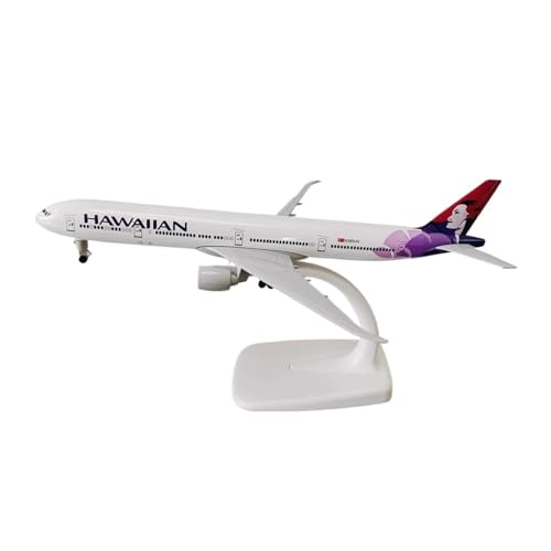 YLQERZ Metallflugzeugmodell Druckguss 20cm Für Hawaiian B777 Airlines Boeing 777 Airways Flugzeug Modell Flugzeug Legierung Diecast Flugzeug Modell Sammeln Oder Verschenken von YLQERZ