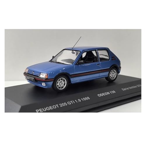 YLQERZ Modellauto Im Maßstab 1/43 Für Peugeot 205 GTI 1,9 1988 Blau Dekoration Auto Modell Skala Legierung Casting Spielzeug Für Die Sammlung YLQERZ Modellauto Im Maßstab 1/43 Für Peugeot 205 GTI 1,9 1988 Blau Dekoration Auto Modell Skala Legierung Casting Spielzeug Für Die Sammlung von YLQERZ