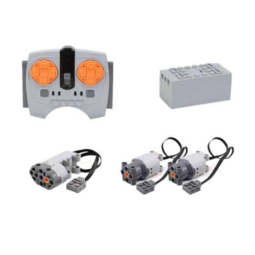 Technik Power Functions Set, Technik Fernbedienung Motor Batteriebox Zubehör Set Klemmbausteine Kompatibel mit 8881 8883 Technic (Set E) von YLtremker