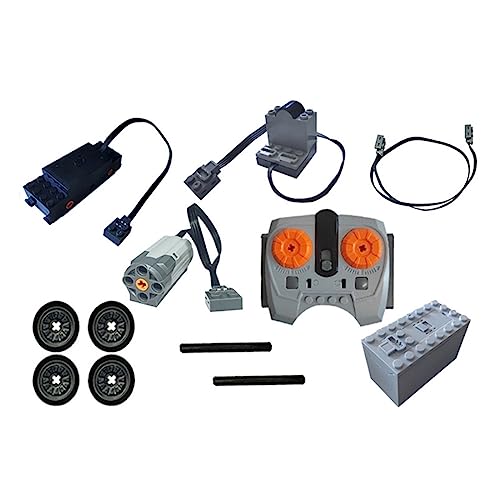 YLtremker Technik Power Functions Set, Technik Zug Fernbedienung Motor Kit Zug Refit Zubehör Set Klemmbausteine Kompatibel mit 10254 (Set C) von YLtremker