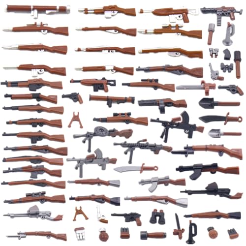 YLtremker 68 Teile WW2 Militär Soldaten Ausrüstung Zubehör Waffen Kit Baustein Militär Minifiguren Soldaten Waffen Klemmbausteine Bausatz YLtremker 68 Teile WW2 Militär Soldaten Ausrüstung Zubehör Waffen Kit Baustein Militär Minifiguren Soldaten Waffen Klemmbausteine Bausatz von YLtremker
