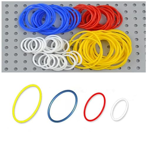 YLtremker Technik 2x2 3x3 4x4 5x5 Gummibänder Set, 40 Teile Technical Parts Ersatzteile Gummiband Klemmbausteine Kompatibel mit 85543 85544 85545 85546 von YLtremker