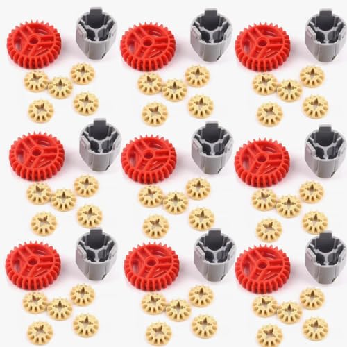 YLtremker Technik Ersatzteile Set, 10 Sets Technik Differential-Getriebe Bausatz Klemmbausteine Kompatibel mit Technik Ersatzteile 65414 65413 6589 von YLtremker