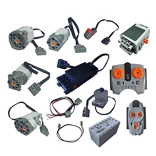 YLtremker Technik Power Functions Set, Technik Fernbedienung Motor Batteriebox Set Kompatibel mit Technik 8881 8883 (13 Pieces) von YLtremker