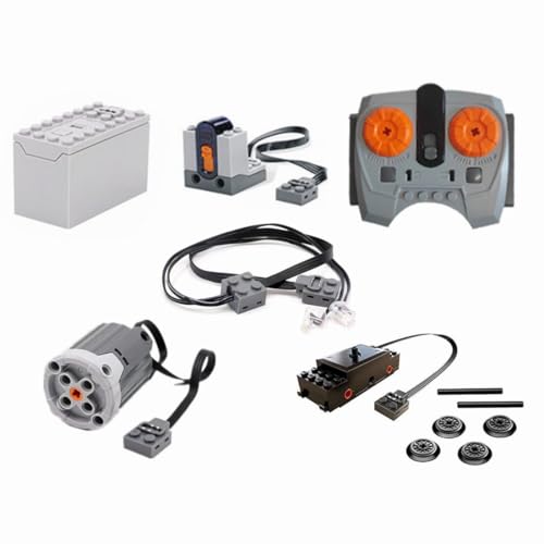 YLtremker Technik Power Functions Set, Technik IR Fernbedienung Akkupaket Zug Motor Zubehör Set Klemmbaustein von YLtremker