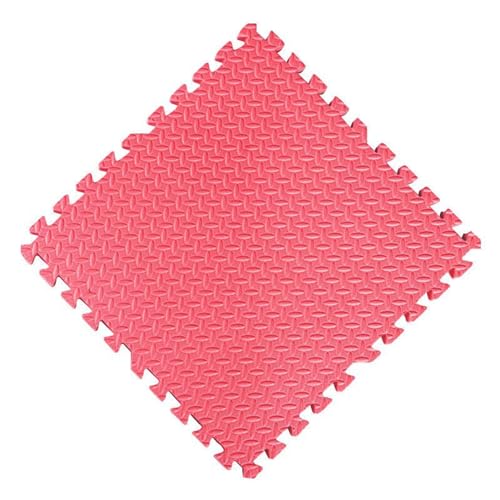 10-teiliges Schaumstoff-Spielmatten-Set,12x12 Zoll Ineinandergreifende Puzzlematten Für Den Boden,Mehrfarbige Schaumstoff-Bodenfliesenmatte,Für Fitnessstudio Und Yoga(Color:Rot) von YMXBHN