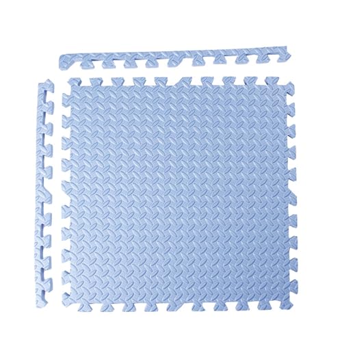 Eva-Puzzle-Schaumstoffmatte 16 Fliesen Ineinandergreifende Schaumstoff-Bodenfliesen 12 X 12 Zoll Quadratische Weiche Schaumstoff-Spielmatte, Für Heim-Fitnessgeräte(Color:Blaugrau) von YMXBHN