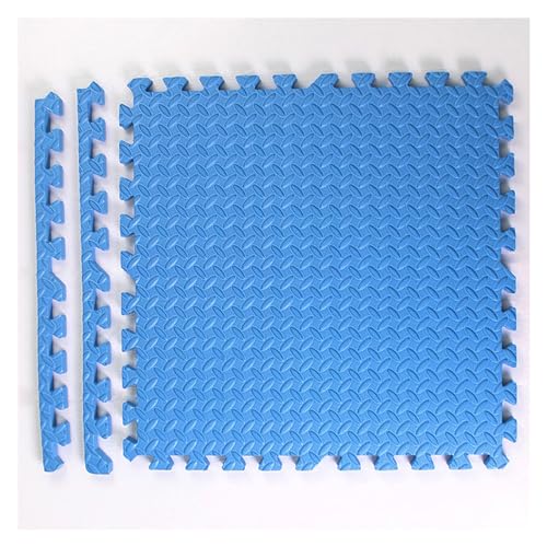 Puzzle-Spielmatte Für Den Boden,40 Stück 12 Zoll Ineinandergreifende Schaumstoff-Bodenfliesen,Quadratische Eva-Schaumstoff-Bodenmatte, 1 Zoll Dick(Color:Blau) von YMXBHN