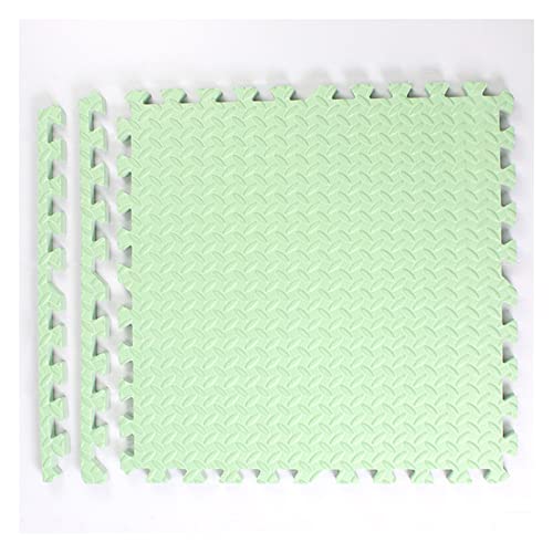 Puzzle-Spielmatte Für Den Boden,40 Stück 12 Zoll Ineinandergreifende Schaumstoff-Bodenfliesen,Quadratische Eva-Schaumstoff-Bodenmatte, 1 Zoll Dick(Color:Bohnengrün) von YMXBHN