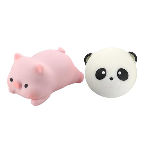 YMXQUP 2PCS Stress Relief Spielzeug Für Erwachsene Hand Squeeze Piggy Spielzeug Squeeze Fidgets Prise Spielzeug Kinder Büro Goodie Bag Füllstoffe Weiches Und Dehnbares Spielzeug von YMXQUP