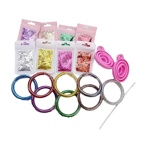 YMXQUP Funkelnde Armband Sets Für Mädchen Kreatives Handwerk Freundschaftsarmband Set Für Kinder Von 5–12 Jahren Party Requisiten Bastelspielzeug von YMXQUP