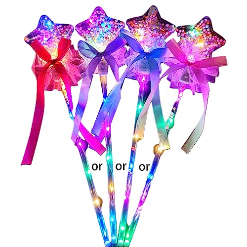 YMXQUP Glow Princess Stick Queen Scepter Für Kleinkind Mädchen Freien Zum Spielen Urlaub Party Flohmarkt Versorgung von YMXQUP