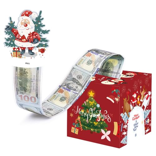 YMXQUP Mehrzweck Weihnachts Spardosen Set Zubehör Für Geldgeschenke Mit Weihnachtsmann Schneemann Baum Und Anhänger Designs von YMXQUP