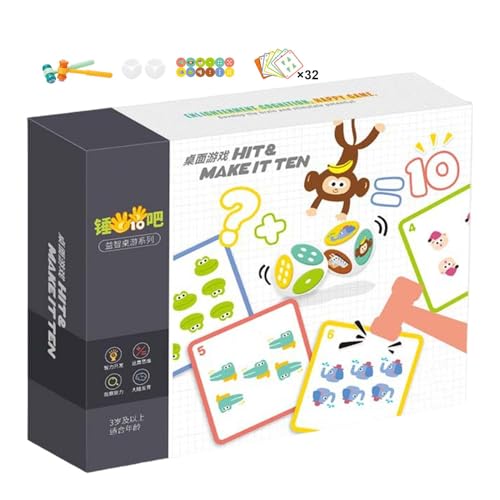 YNPQTDS Additions-Lernspielzeug, Add Ten Arithmetik-Spielzeug | Additions-Lernspielzeug für Kinder,Kreatives Lernwerkzeug für frühe Mathematikfähigkeiten, multifunktionales Mathematik-Lernspielzeug von YNPQTDS