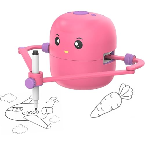 YODAOLI Interactive Educational Drawing Robot for Kids Learning Toy with 100 Word Cards Voice Interaction (Pink) von YODAOLI