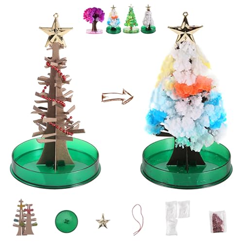 YODAOLI Magic Christmas Tree, Magic Funny Tree, DIY Magic Growing Christmas Tree, Magic Growing Crystal Christmas Tree, Christmas Decoration (C,1Pcs) von YODAOLI