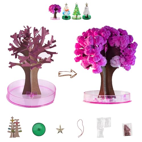 YODAOLI Magic Christmas Tree, Magic Funny Tree, DIY Magic Growing Christmas Tree, Magic Growing Crystal Christmas Tree, Christmas Decoration (D,2Pcs) von YODAOLI