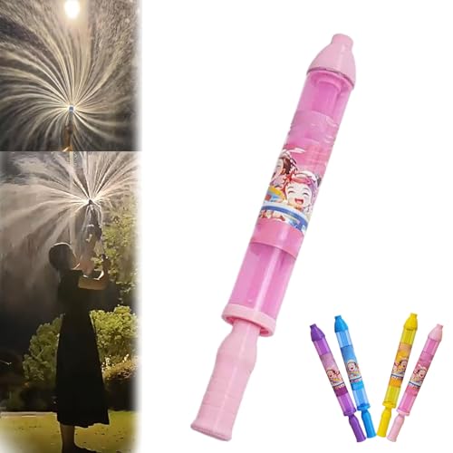 YODAOLI Water Fireworks Toys, Firework Water Gun Toy, Push Water Gun Fireworks Toy, Fireworks Water Gun Shoots Water, Summer Swimming Beach Garden Game (Pink) von YODAOLI