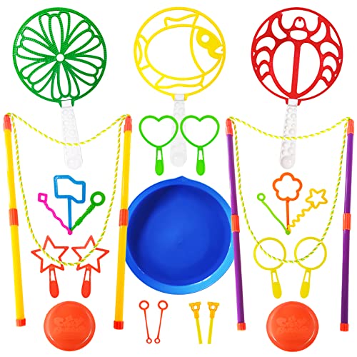 Seifenblasen Set für Kinder, 24 Stücke Seifenblasen Blase Zauberstab Einstellen Seifenblasen für Bubble Maker Spiele, Perfekt für Indoor und Outdoor, Kindergeburtstag, Partys, Hochzeit (24 PCS) von YODITI