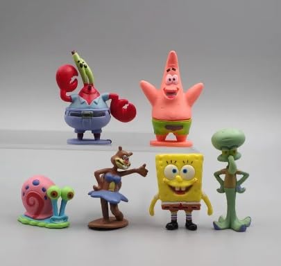 YOGARTH 6 Stück Mini Figuren Set, Figuren Tortendeko, Tortenfiguren, Kuchen Deko Junge Mädchen, Cake Topper für Kinder Geburtstag Party Kuchen Dekoration Supplies von YOGARTH