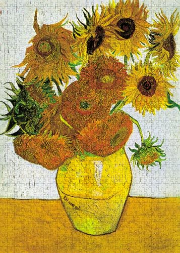 YOGEON Spiel 1000 Teile Puzzle Fine Art Collection Spielzeug Van Gogh Sonnenblumen von YOGEON