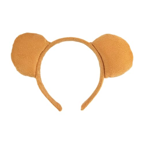 YOGOTEU 4 Bären Kostüm für Mädchen und Jungen, Cosplay, Bärenohren, Stirnband, Krawattenhandschuhe, Tier-Kostüm-Zubehör von YOGOTEU