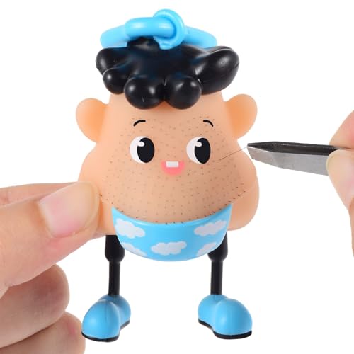 Mr Plucky Toy, Premium Skin Plucking Toy, Stress Relief Game, Hair Plucking Fidget Toy, Pimple Popping Toy, Can Plucking, Squeezing, Hanging, Ornaments, Hair Plucking Toy 4 Ways to Play (I) von YOHFRFGX