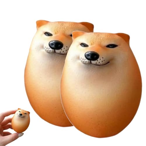 Shibako Dog Squishy Egg, Shibako Squishy Egg, Shibako Dog Egg, Shipapa Egg Squishy Toy, Shiba Inu Dog Egg Decompression Toy, Shiba Inu Puppy Stress Relief Squeeze Toy (Regular Model,2pcs) von YOHFRFGX