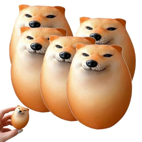 Shibako Dog Squishy Egg, Shibako Squishy Egg, Shibako Dog Egg, Shipapa Egg Squishy Toy, Shiba Inu Dog Egg Decompression Toy, Shiba Inu Puppy Stress Relief Squeeze Toy (Regular Model,5pcs) von YOHFRFGX