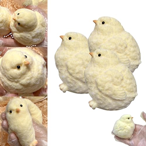 YOHFRFGX Squishy Chicken, Taba Squishy, Chicken Silicone Squishy,Squishy Chicks. Silicone Squishy, Silicone Squeeze Toys for Stress Relief (3pcs) von YOHFRFGX