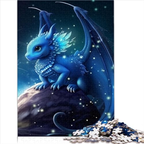 Puzzle für Erwachsene, Galaxie-Baby-Drache, 1000-teilige Puzzles, Papppuzzles, herausfordernde Puzzles für Teenager, Größe (26 x 38 cm) von YOITS