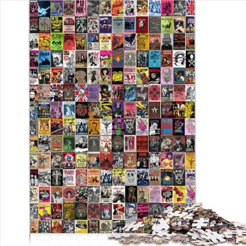 Puzzle für Erwachsene, Vintage-Collage, 1000 Teile, Puzzles für Erwachsene, Holzpuzzle für Erwachsene und Kinder, Puzzlegröße (50x75 cm) von YOITS
