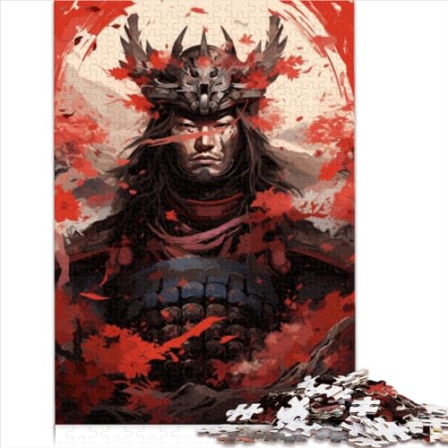 Puzzle für Erwachsene: Japanischer Samurai-Mann, 1000 Teile, Puzzle für Kinder, Holzpuzzle für Erwachsene, Jungen und Mädchen, IQ-Test, Denkspiel, Denkaufgabe, Größe (50x75 cm) von YOITS