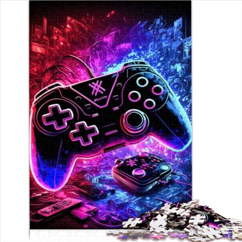 Puzzle für Kinder, Gaming, Neon-Puzzles für Erwachsene, 1000-teiliges Holzpuzzle für Erwachsene und Kinder, Geschenk für 12+ Jahre, Größe (50x75 cm) von YOITS