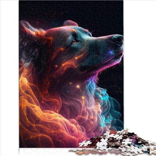 Puzzles für Erwachsene, Galaxie-Hund, Tier, 1000 Teile, Papppuzzles, Holzpuzzles für Erwachsene und Kinder, Gehirn-Herausforderungspuzzle, Spielzeuggröße (50x75 cm) von YOITS