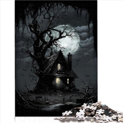 Puzzles für Erwachsene, Horror-Kunst, 1000-teiliges Puzzle, Holzpuzzles für Erwachsene ab 12 Jahren, Spielzeug für Erwachsene, Familienpuzzles, Geschenkgröße (50x75 cm) von YOITS