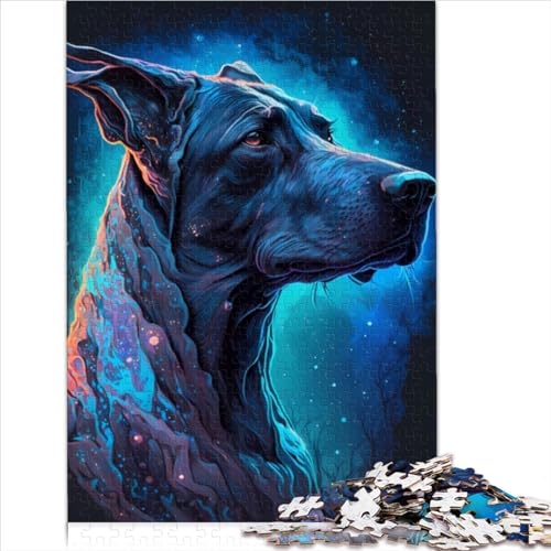 Puzzles für Erwachsene, Kaukasischer Hund, 1000-teilige Puzzles für Erwachsene und Kinder, Papppuzzles für Erwachsene und Kinder, Gedankenpuzzle, Spielzeuggröße (26 x 38 cm) von YOITS